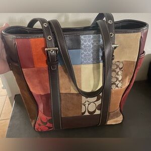 Coach multicolor Patchwork handbag